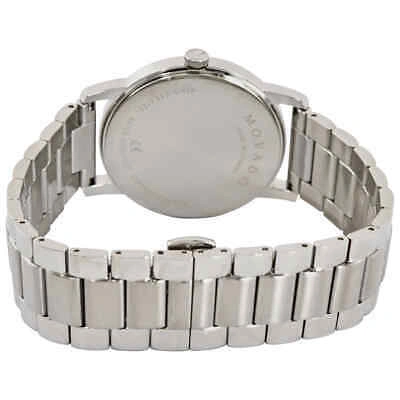 Pre-owned Movado Classic Museum Quartz Navy Dial Men's Watch 2100015