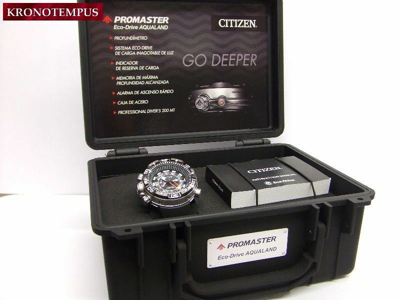 Pre-owned Citizen Bn2024-05e Promaster Aqualand Marine Eco-drive,free Shipping