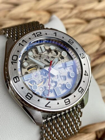 Pre-owned Seiko Custom  Nh70 Mod “the Terminator” Automatic Watch - Hand Made Glass Dial