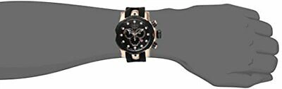 Pre-owned Invicta Men's 0361 Reserve Collection Venom Chronograph Black Polyurethane Watch