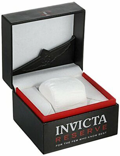 Pre-owned Invicta Men's 0361 Reserve Collection Venom Chronograph Black Polyurethane Watch