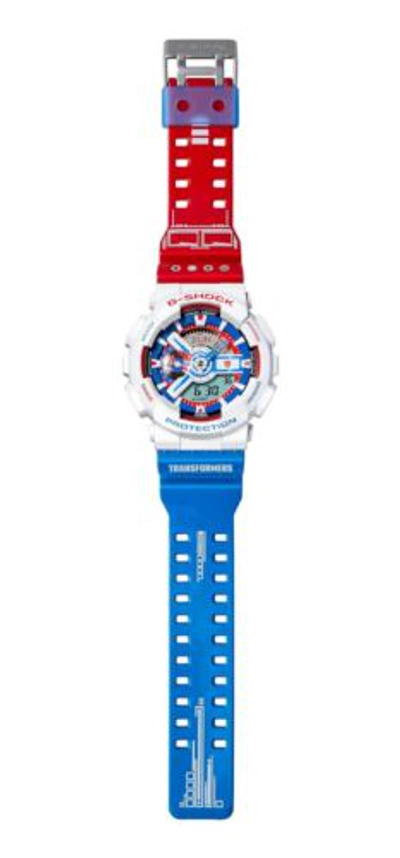 Pre-owned Casio Transformers X G-shock Optimus Prime Ga-110opt22-7pft Helmet Packaging