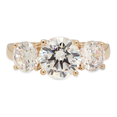 Pre-owned Pucci 3.45ct Round Simulated Diamond Engagement Promise Solitaire Ring 14k Yellow Gold In White/colorless