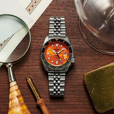 Pre-owned Seiko 5 Sports Ssk005kc Skx Sports Style Gmt Mechanical Automatic Watch Men Psl