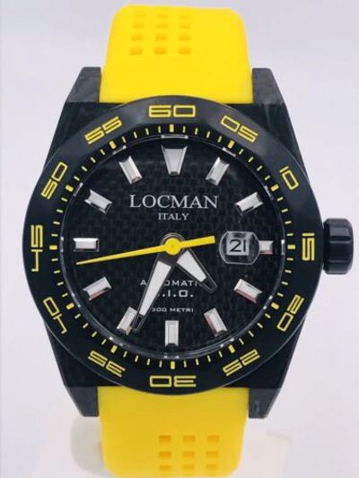 Pre-owned Locman Watch  Stealth Carbon 984 4/12ft 216jj/975 Automatic On Sale