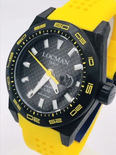 Pre-owned Locman Watch  Stealth Carbon 984 4/12ft 216jj/975 Automatic On Sale