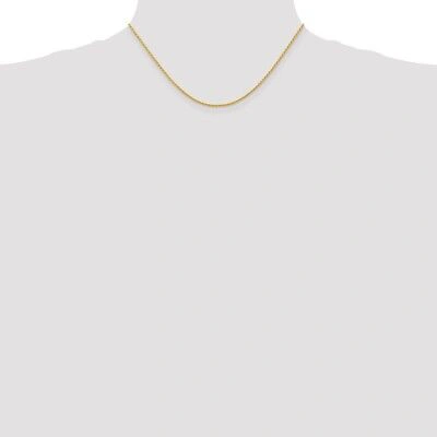 Pre-owned Superdealsforeverything Real 14kt Yellow Gold 16 Inch 1.5mm Parisian Wheat With Lobster Clasp Chain