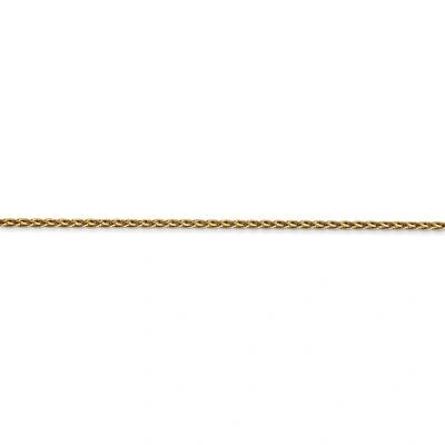Pre-owned Superdealsforeverything Real 14kt Yellow Gold 16 Inch 1.5mm Parisian Wheat With Lobster Clasp Chain