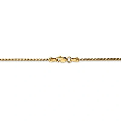 Pre-owned Superdealsforeverything Real 14kt Yellow Gold 16 Inch 1.5mm Parisian Wheat With Lobster Clasp Chain