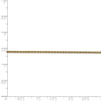 Pre-owned Superdealsforeverything Real 14kt Yellow Gold 16 Inch 1.5mm Parisian Wheat With Lobster Clasp Chain