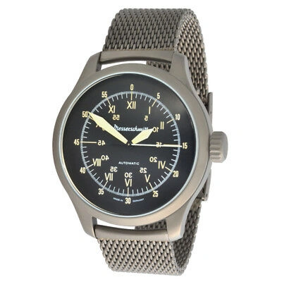 Pre-owned Messerschmitt Xl Automatic Watch Aviator Stainless Steel Me3h171-mil Sextant