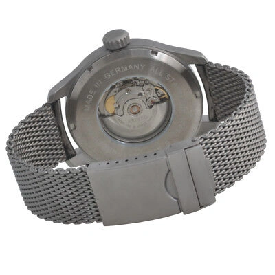 Pre-owned Messerschmitt Xl Automatic Watch Aviator Stainless Steel Me3h171-mil Sextant