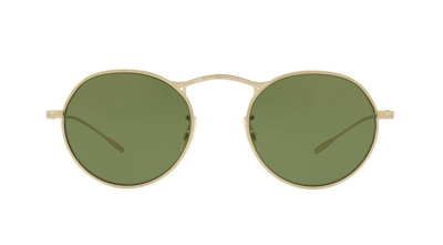 Pre-owned Oliver Peoples Rosson Sun Ov 5540su Workman Grey/regal Blue (1132/w5) Sunglasses In Green