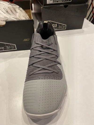 Pre-owned Under Armour Team Issue  Cal Golden Bears Ua Tb Curry 4 Low 3021707-104 Sz 16 In Gray