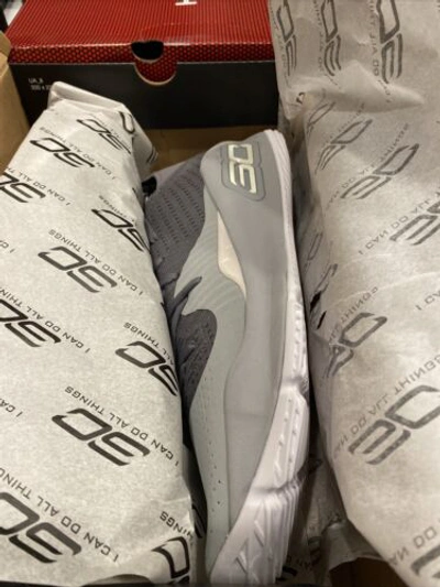 Pre-owned Under Armour Team Issue  Cal Golden Bears Ua Tb Curry 4 Low 3021707-104 Sz 16 In Gray