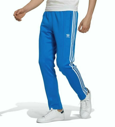 Pre-owned Adidas Originals Mens Beckenbauer Trefoil Tracksuit Pants Xl  H09116 In Blue | ModeSens
