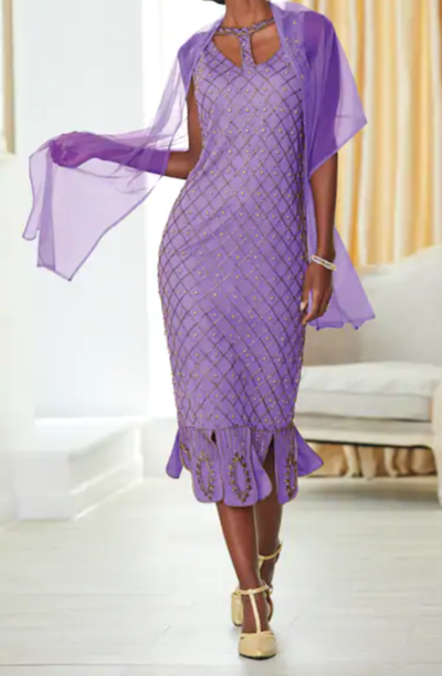 Pre-owned Ashro Lavender Formal Morowa Beaded Gown Dress 10 12 14 16 ...