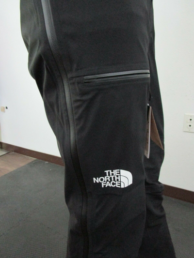 Pre-owned The North Face Mens North Face Dv Fz Full Zip Waterproof Dryvent Shell Ski Bibs Pant Black In Tnf Black
