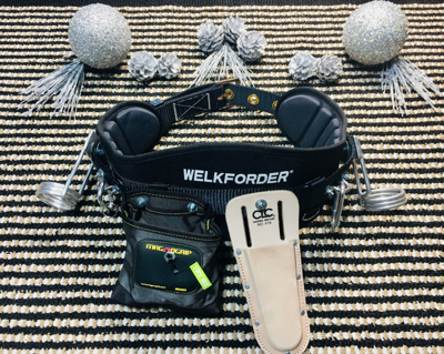 Pre-owned Welkforder Cinturon Para Trabajar En Andamios/scaffold Belt/calpintero Cinturon/andamieros In Black