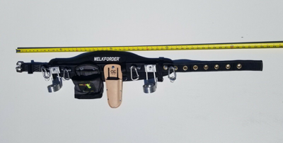 Pre-owned Welkforder Cinturon Para Trabajar En Andamios/scaffold Belt/calpintero Cinturon/andamieros In Black