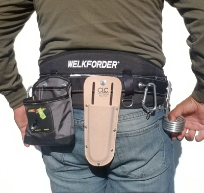 Pre-owned Welkforder Cinturon Para Trabajar En Andamios/scaffold Belt/calpintero Cinturon/andamieros In Black