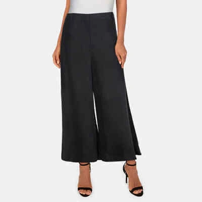 Pre-owned Burberry Ladies Silk Wool Tailored Culottes In Black