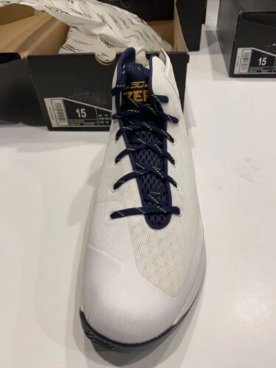 Pre-owned Under Armour Team Issue  Cal Golden Bears Ua Sc 3zero Tb 1303013-100 Size 14 In White