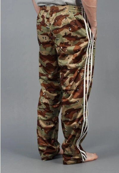 Pre-owned Adidas Originals Camo Firebird Men Pants Green White Camouflage Style Z32731 Multicolor |