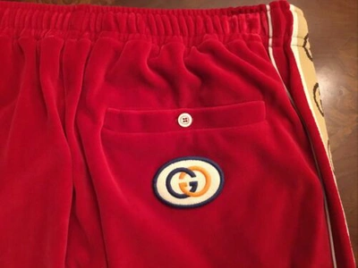 Pre-owned Gucci Mens $1500 Red Velour Loose Jogging Pants Sz.small Nwtag Italy