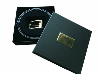 Pre-owned St S.t. Dupont Atelier Green Leather Belt, Gold Buckle, 7650230, In Box In Green Atelier