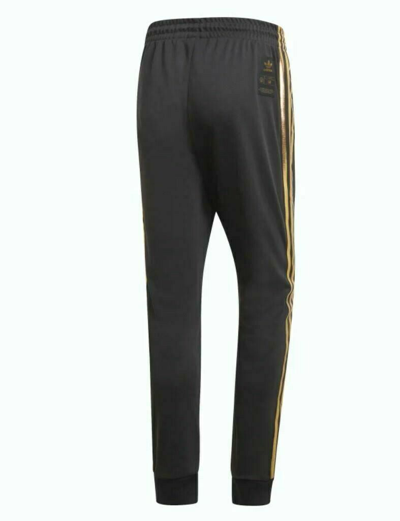 Pre-owned Adidas Originals Men's Superstar 24k Cuffed Track Pants Medium  Gk0656 In Black