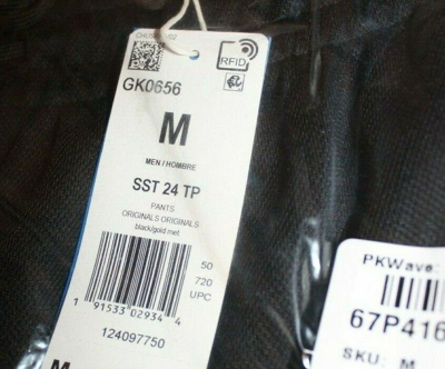 Pre-owned Adidas Originals Men's  Superstar 24k Cuffed Track Pants Medium Gk0656 In Black