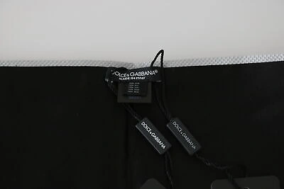 Pre-owned Dolce & Gabbana Cummerbund Gray Men Waist Belt 100% Silk S. It46 / S Rrp $450