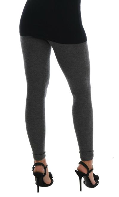 Pre-owned Dolce & Gabbana Tights Pants Gray Cashmere Stretch Waist It40 / Us6 / S Rrp $840