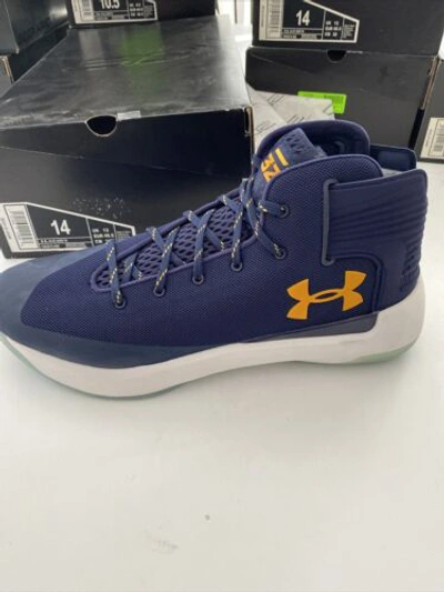 Pre-owned Under Armour Team Issue  Cal Golden Bears Ua Sc 3 Zero Tb 1303013-402 Sz 14 In Blue