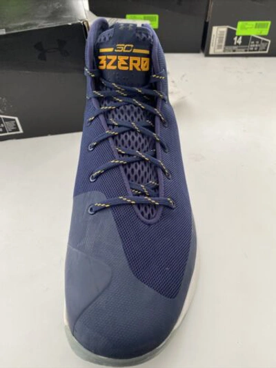 Pre-owned Under Armour Team Issue  Cal Golden Bears Ua Sc 3 Zero Tb 1303013-402 Sz 14 In Blue