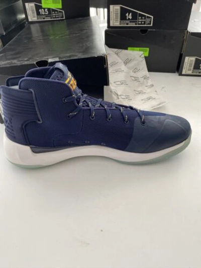 Pre-owned Under Armour Team Issue  Cal Golden Bears Ua Sc 3 Zero Tb 1303013-402 Sz 14 In Blue