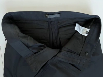 Pre-owned Versace $650  Men's Black Pants 36 Us (52 Euro) Made In Italy A84004