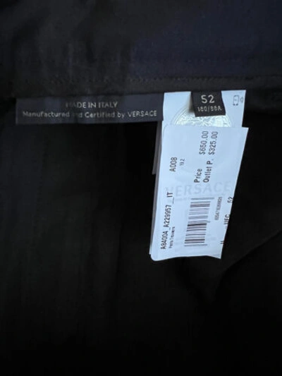 Pre-owned Versace $650  Men's Black Pants 36 Us (52 Euro) Made In Italy A84004