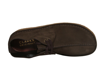 Clarks suede shoes Clarks Originals Desert Trek 26155488 men's brown color  26155488
