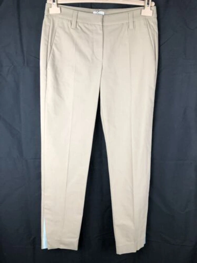 Pre-owned Brunello Cucinelli $995  Womens Pants Beige Brown Size M Medium 42 6