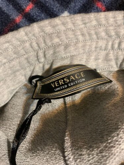 Pre-owned Versace Sweat Pants Only 1 Size,6xl Left 100% Authentic Rare Classic.$350$☝️ In Gray