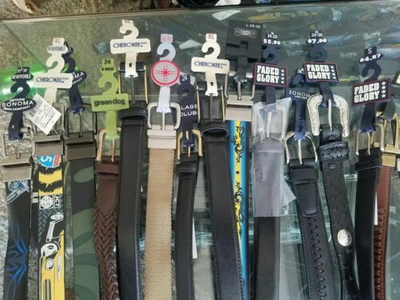 Pre-owned Multiple- Cherokee, Arizona, Sonoma,faded Glory Etc 1000 Lot Assorted Leather Boys Belts Huge Resale Collection All In Black, Tan, Brown Etc