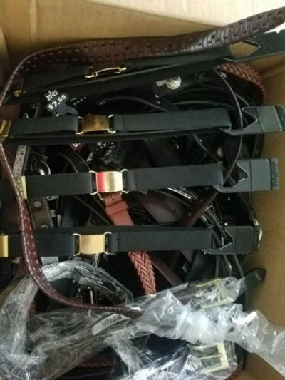 Pre-owned Multiple- Cherokee, Arizona, Sonoma,faded Glory Etc 1000 Lot Assorted Leather Boys Belts Huge Resale Collection All In Black, Tan, Brown Etc