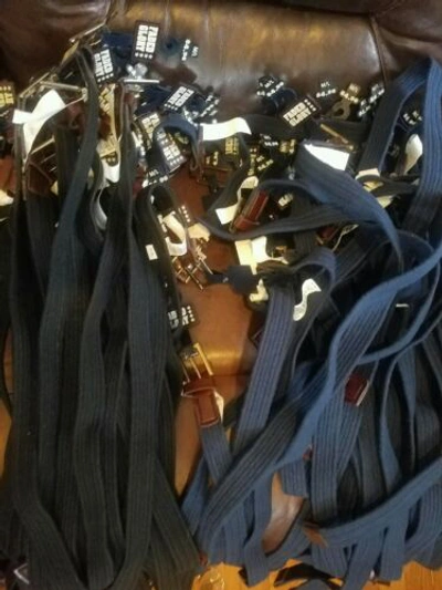 Pre-owned Multiple- Cherokee, Arizona, Sonoma,faded Glory Etc 1000 Lot Assorted Leather Boys Belts Huge Resale Collection All In Black, Tan, Brown Etc