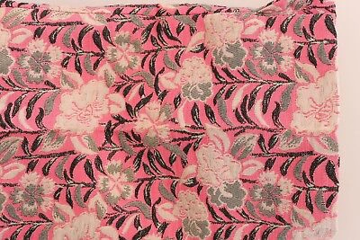 Pre-owned Dolce & Gabbana Pants Pink Floral Brocade 3/4 Capri S. It38 / Us4 /xs Rrp $1100