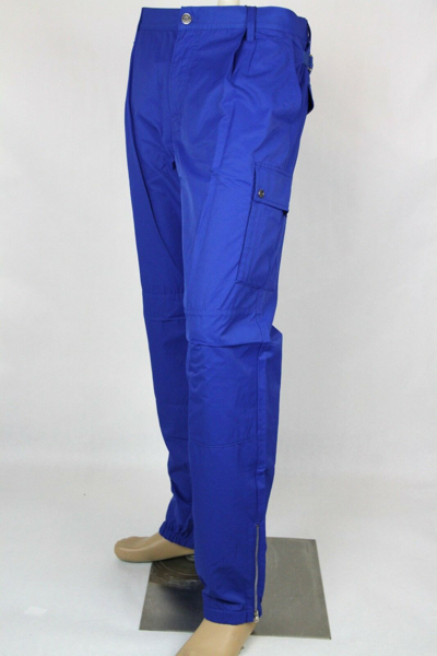 Pre-owned Gucci $940 Authentic  Mens Blue Casual Pants Brb Web Detail 353587 4372