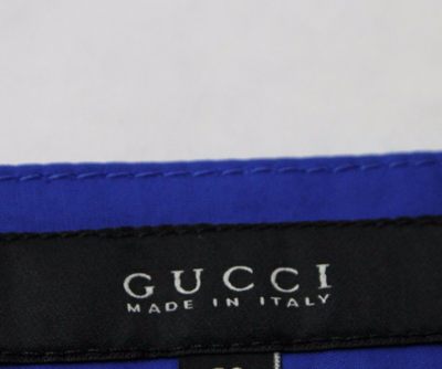 Pre-owned Gucci $940 Authentic  Mens Blue Casual Pants Brb Web Detail 353587 4372