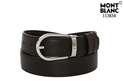 Montblanc Reversible Leather Belt - Black/Brown