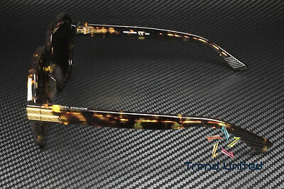 Pre-owned Bottega Veneta Bv1123s 002 Square Havana Shiny Brown 56 Mm Unisex Sunglasses